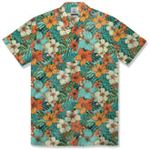 Retro Floral Seamless Patterns Hawaiian Shirt, Aloha Floral Pattern - The Palmix